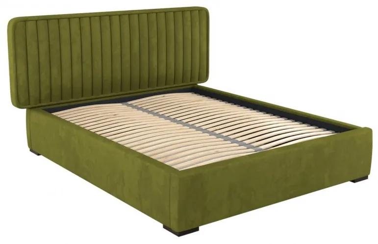 Čalúnená posteľ 140x200 cm Arianna (zelená). Vlastná spoľahlivá doprava až k Vám domov. 1041782