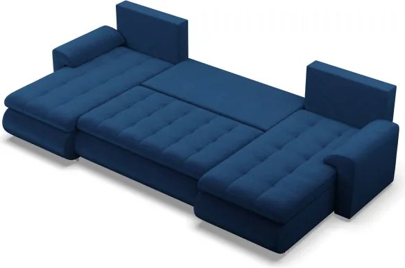 Sedacia súprava FORESTA ULL Kronos v tvare U tmavomodrá