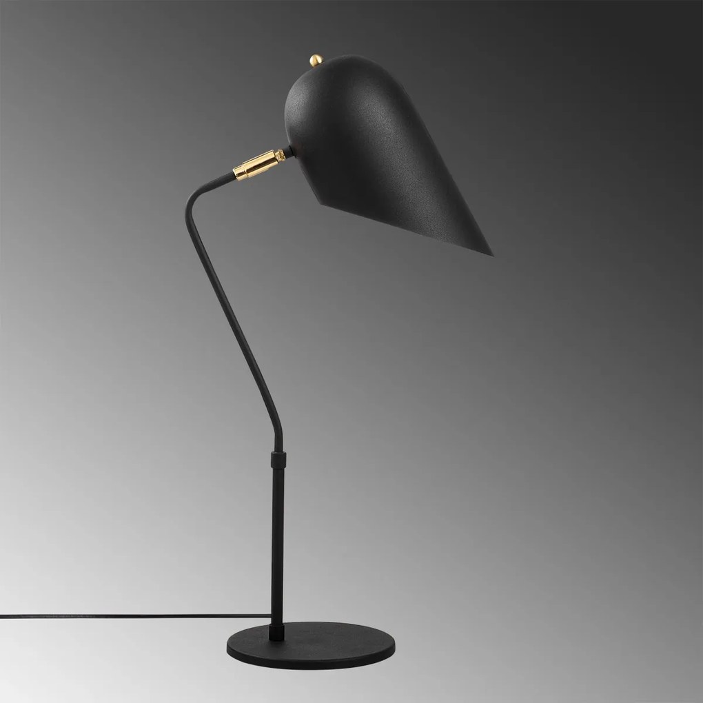 Stolová lampa Kesik čierna