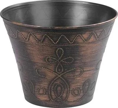 Rustikálny kvetináč 19,5cm plastový