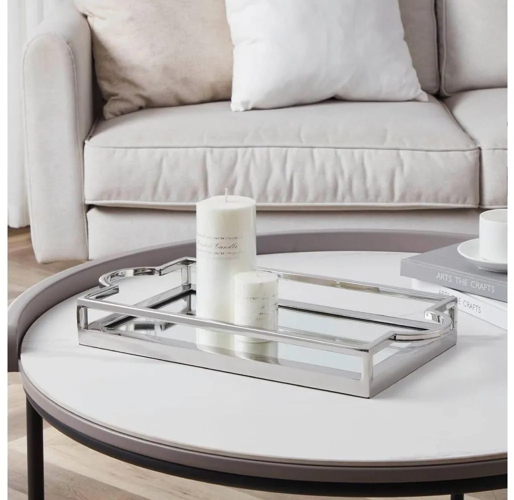 Eglo 427021 - Dekoračný podnos SAVANT 23x45 cm chróm