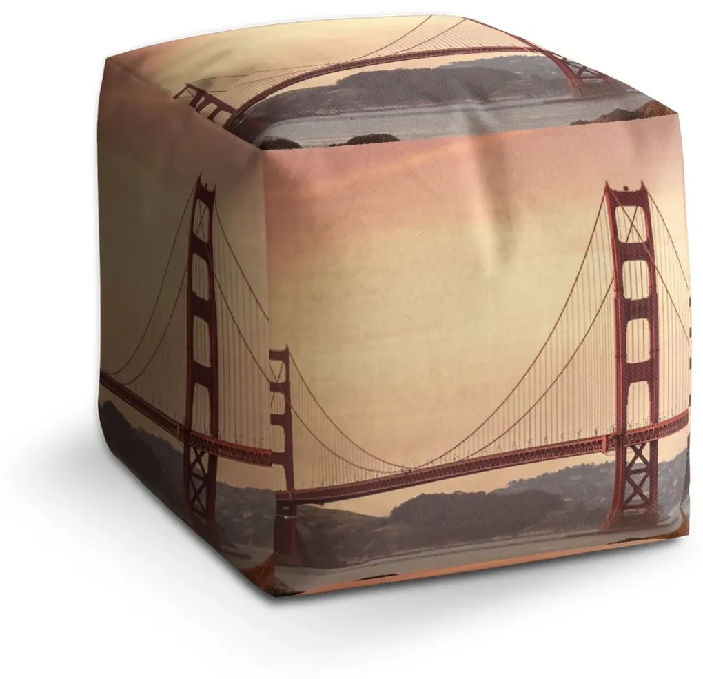 Sablio Taburet Golden Gate 2: 40x40x40 cm