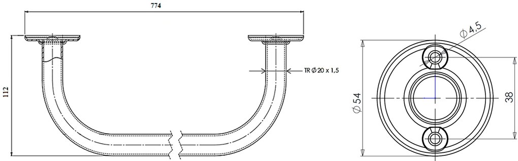 Aqualine Aqualine, Sušiak pevný 70cm, biela, 8012