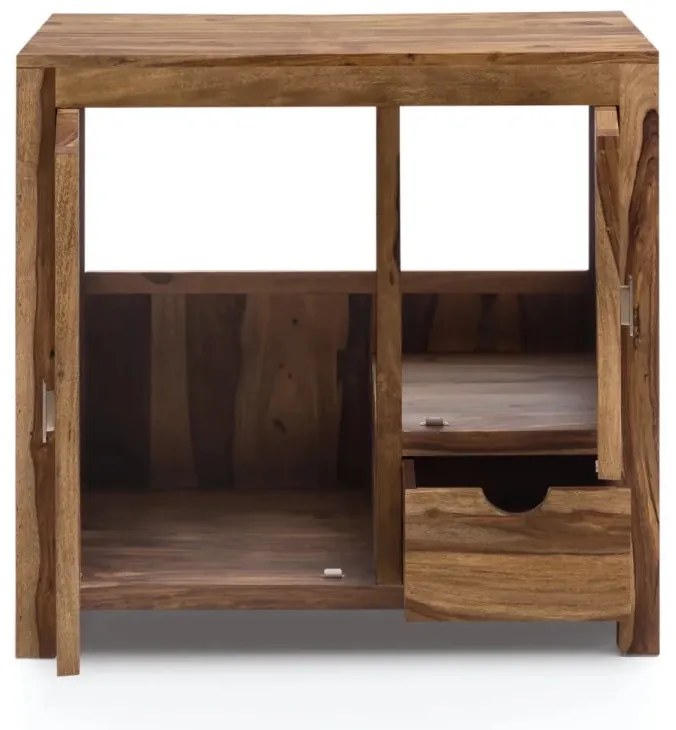 furniture-nabytek.cz - Masivní umyvadlová skříňka Lagos z palisandrového dřeva, lakovaná, hnědá