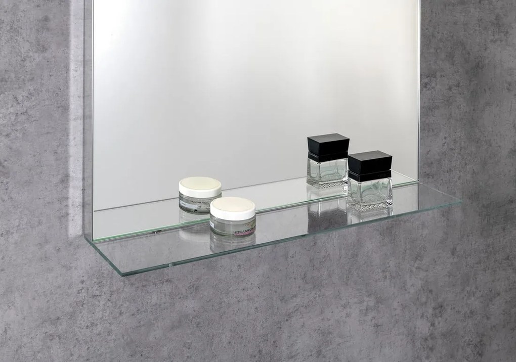 Sapho Sapho, TRAKA zrkadlo s LED osvetlením a poličkou, 60x80cm, TK060