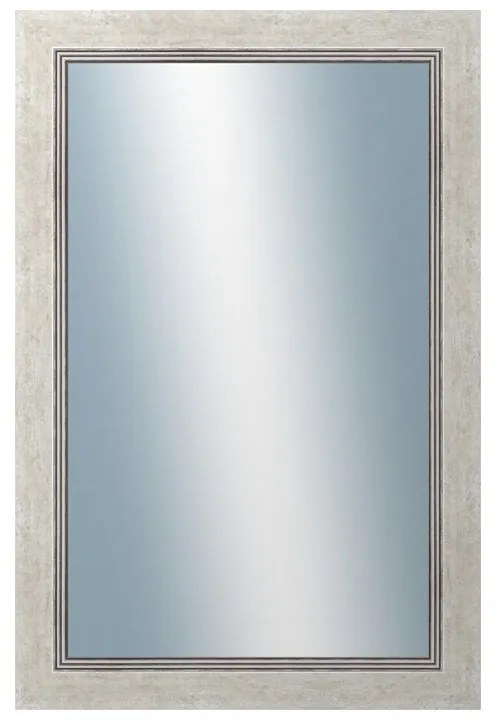 DANTIK - Zrkadlo v rámu, rozmer s rámom 40x60 cm z lišty CARRARA biela (2896)