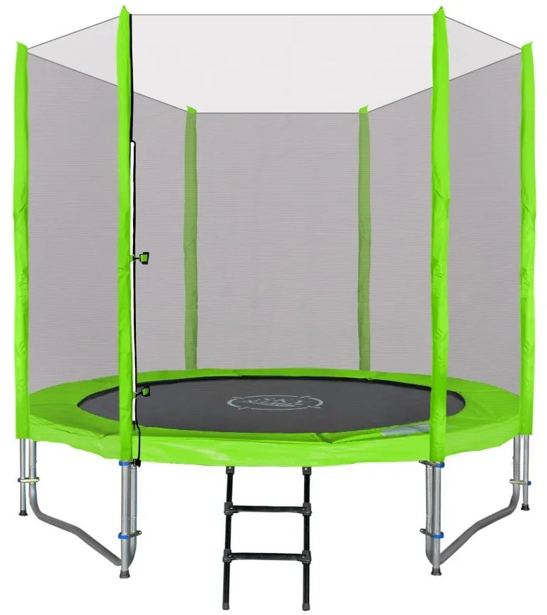 Záhradná trampolína RAMIZ SKY 8FT/244 cm - zelená