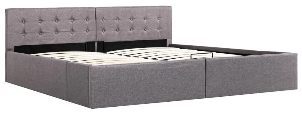vidaXL Hydraulický posteľný rám+úložný priestor, látka 180x200 cm
