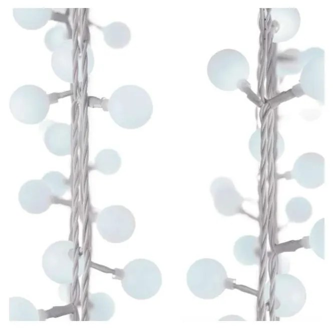 LED Vianočná vonkajšia reťaz 40xLED/9m IP44 studená biela