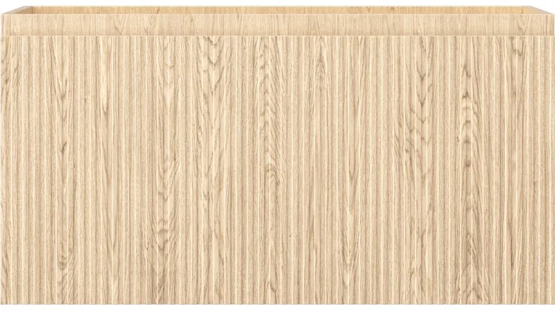 Mexen Rivel, kúpeľňová skrinka 90 cm, 1 zásuvka, drážkovaná, dub, 91A20-09047-1-BF81