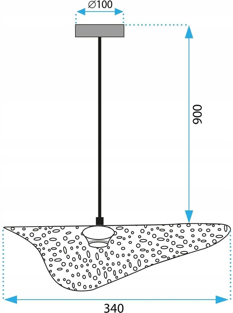 Toolight Toolight, stropné svietidlo 1xE27 APP1468-1CP, čierna-zlatá matná, OSW-02445