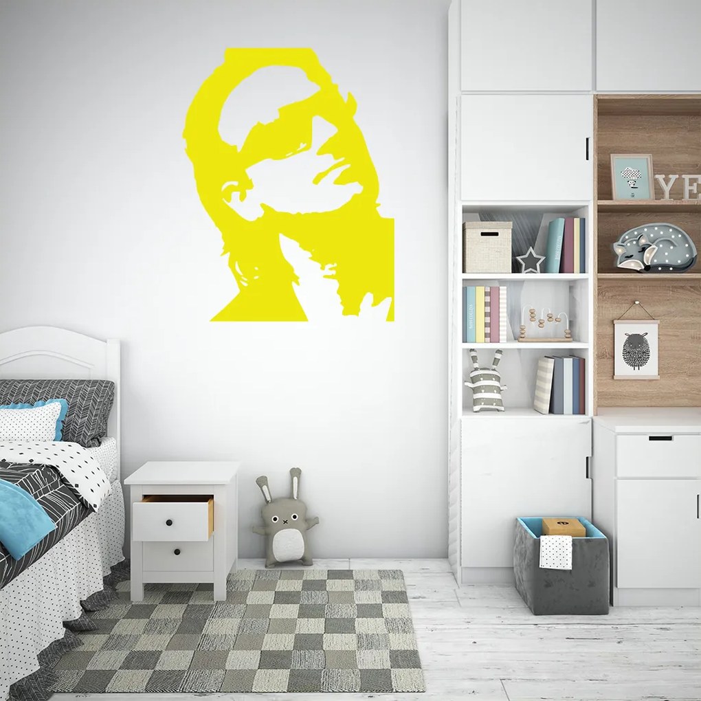 Veselá Stena Samolepka na stenu na stenu Bono Vox (U2) Farba: čierna