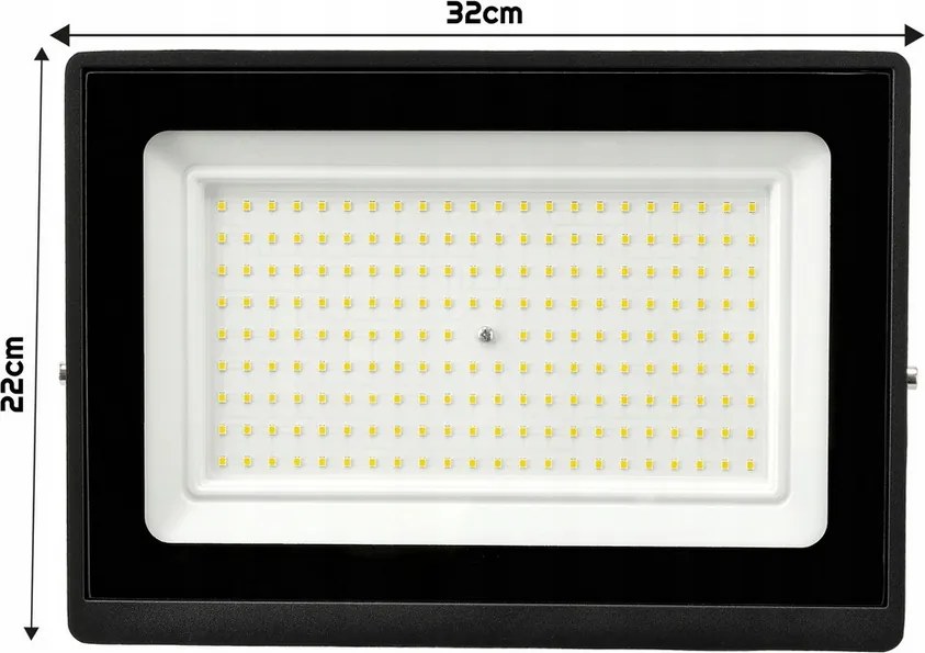 LED reflektor IP65 - 150w - 13500lm - so senzorom pohybu a súmraku - neutrálna biela