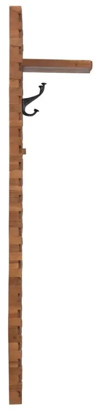 furniture-nabytek.cz - Masívny šatní panel Abadi z akáciového a mangového dreva, lakovaný, hnedý – 40×30×140 cm