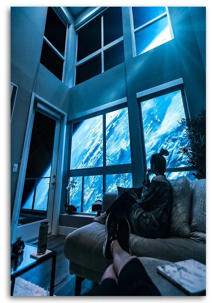 Gario Obraz na plátne Byt s výhľadom do vesmíru - Alex Griffith Rozmery: 40 x 60 cm