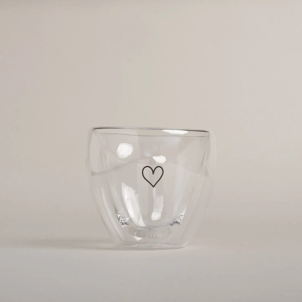 Eulenschnitt Sklenený hrnček Heart Double Glass