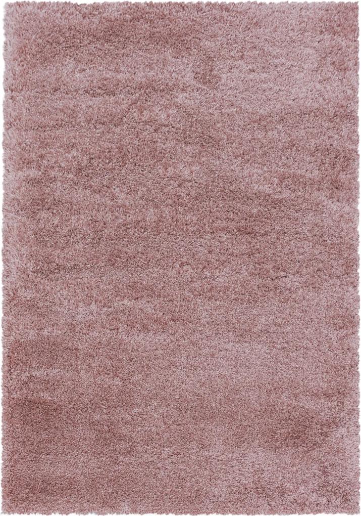 Ayyildiz koberce Kusový koberec Fluffy Shaggy 3500 rose - 60x110 cm