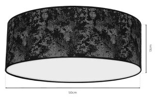 Stropné svietidlo SATINO 3xE27/60W/230V čierna/šedá