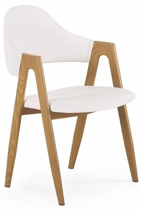 Halmar Jedálenská stolička K247, biela