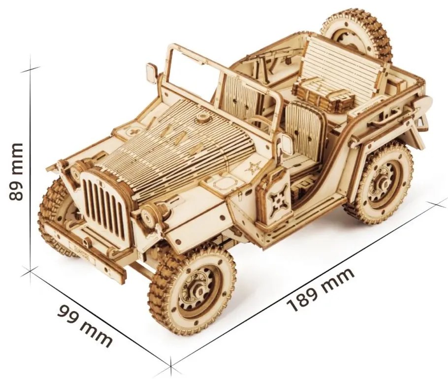 Robotime Rokr 3D Vojenské auto MC701 369ks