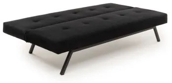 Dvojmiestná rozkladacia pohovka BAKU čierna