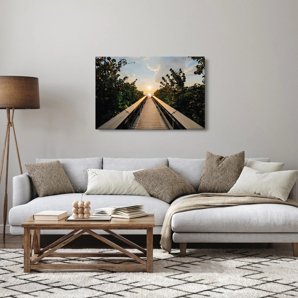 Obraz - cesta k slnku (90x60 cm)