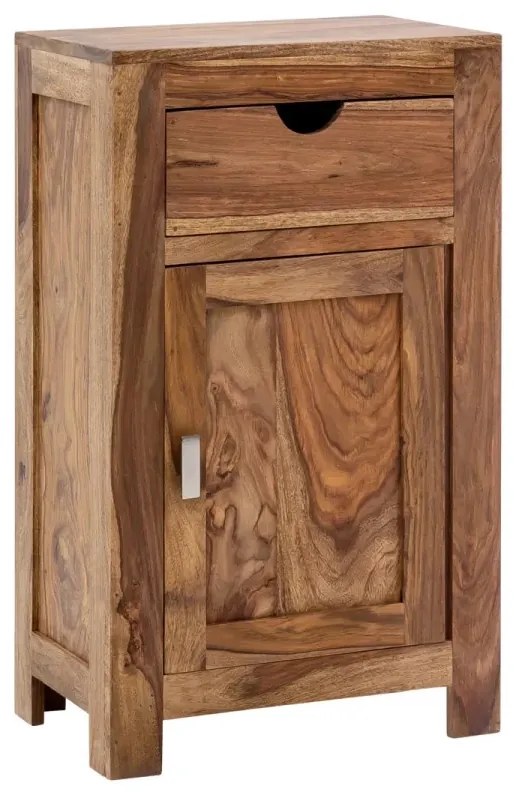 furniture-nabytek.cz - Masívna skrinka do kúpeľne Lagos z palisandru, lakovaná, hnedá – 46×30×80 cm