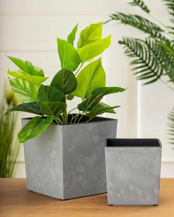 Kvetináč Flore 19x19 cm šedý betón