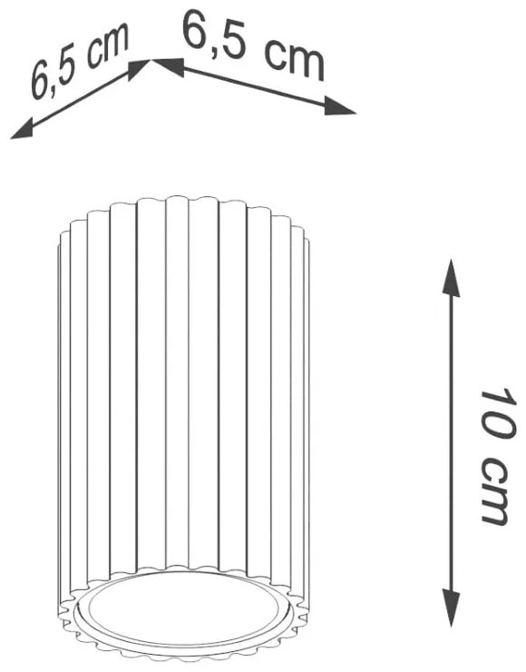 Krémovobiele bodové svietidlo Gleam – Sollux