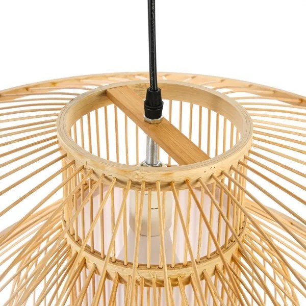 Immax 08255L - Luster na lanku PINCHOS 1xE27/40W/230V pr. 50 cm bambus