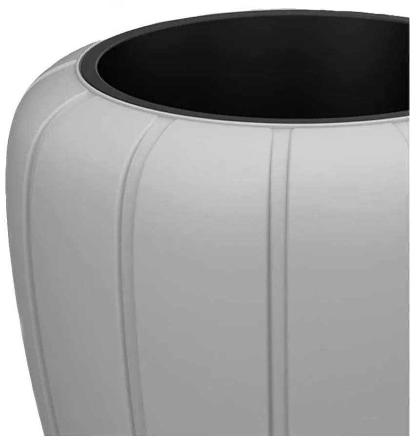 PLASTOVÝ KVETINÁČ GRACE 40X40 CM SIVÁ