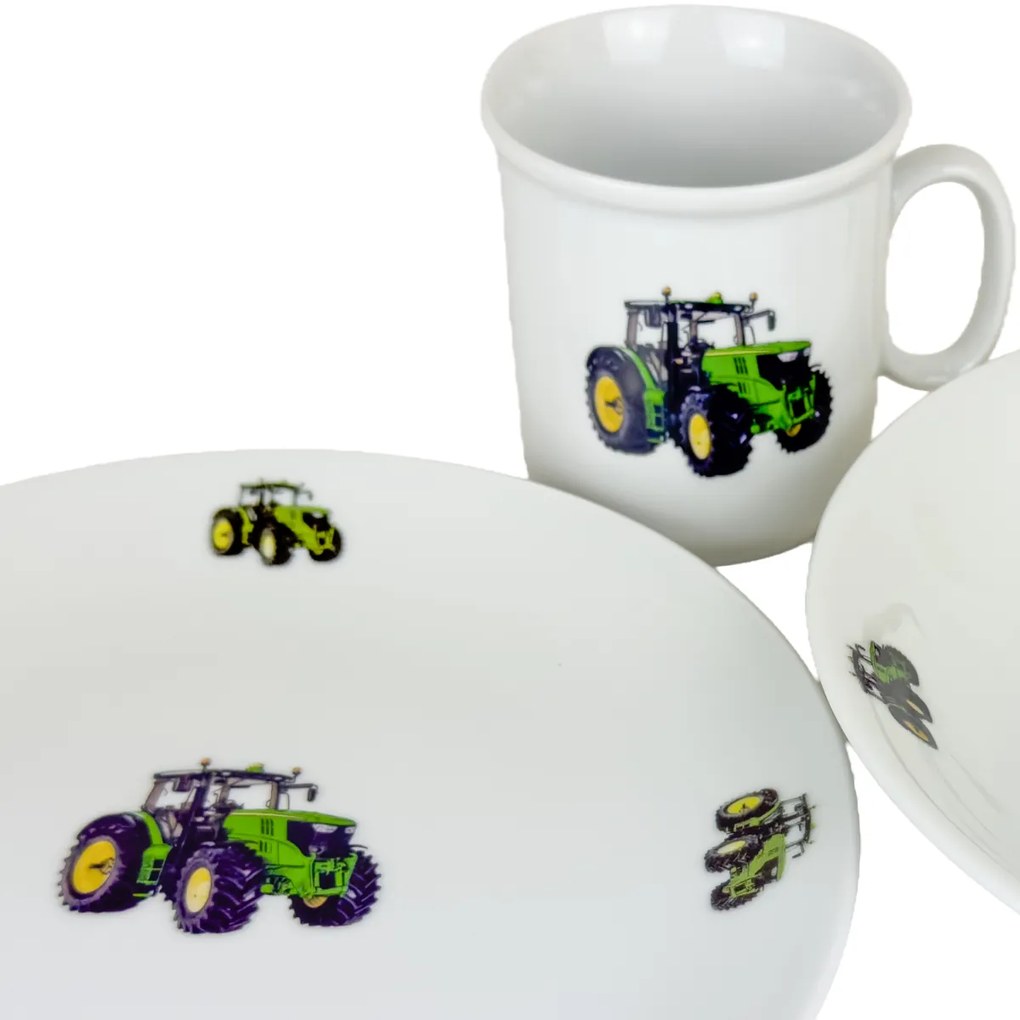 Thun 3-dielna detská jedálenská súprava Nový traktor