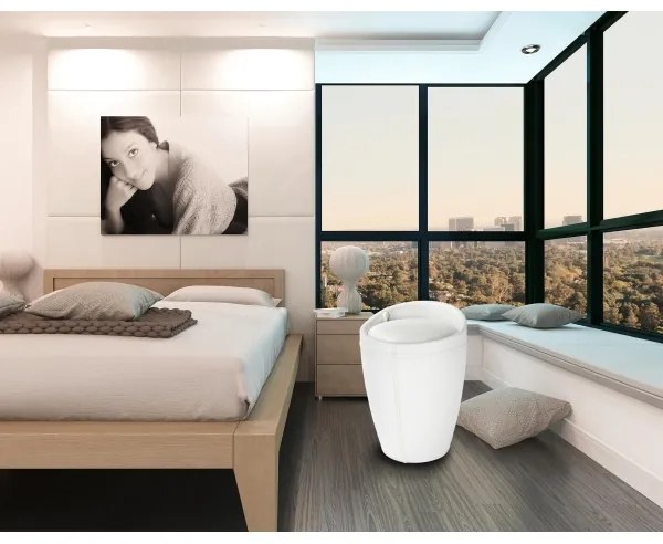 WENKO 21773100 - Stolička CANDY 36x50,5 cm biela/čierna