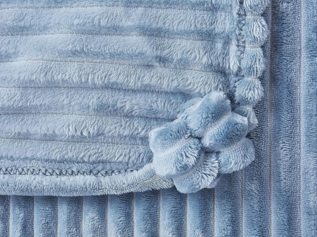 Deka 150 x 200 cm modrá KAWERI Beliani