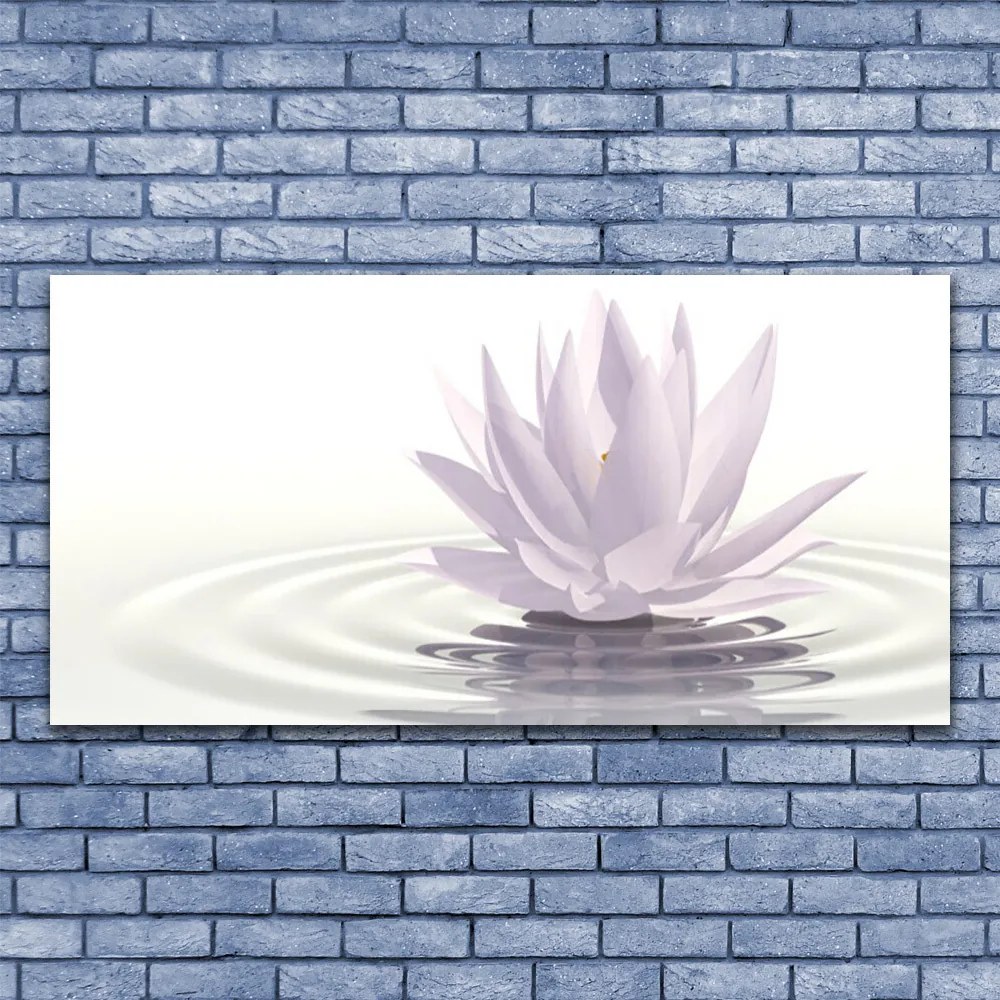 Obraz na akrylátovom skle Kvet voda umenie 120x60 cm