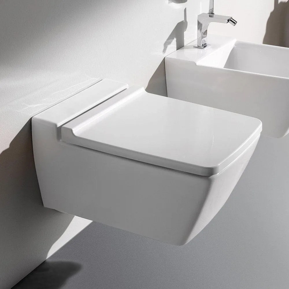 GEBERIT Xeno2 WC sedátko s automatickým pozvoľným sklápaním - Softclose, odnímateľné, z Duroplastu, biela, 500.833.01.1