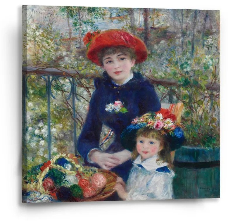 Sablio Obraz Dve sestry (Na terase) - Pierre-Auguste Renoir - 50x50 cm