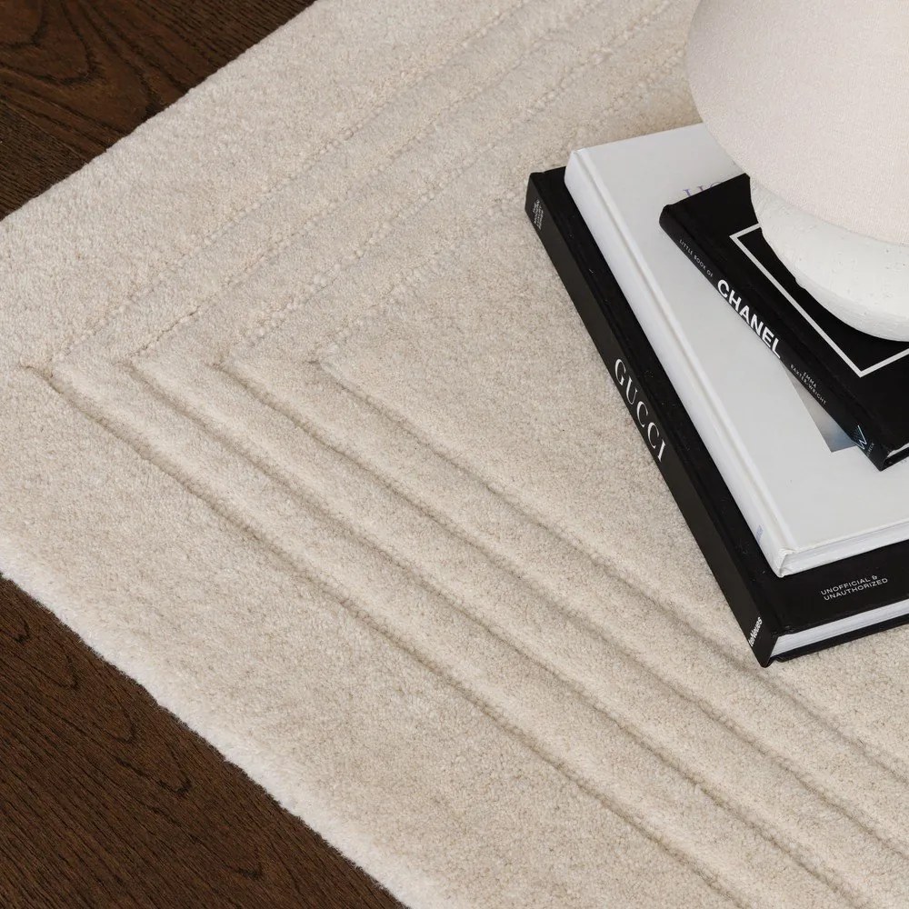 Slonovinový ručne tkaný vlnený koberec 200x290 cm Orlo Ivory – Asiatic Carpets