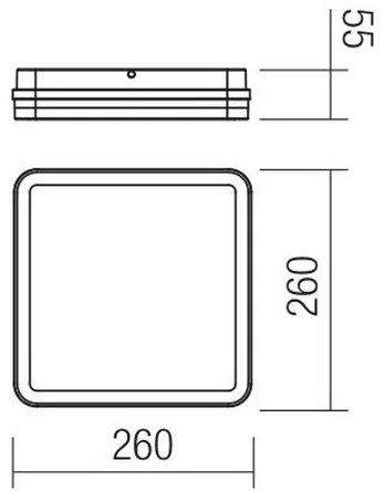 Redo 90288 - LED Vonkajšie svietidlo ISOLA LED/24W/230V 3000/4000/6500K IP54