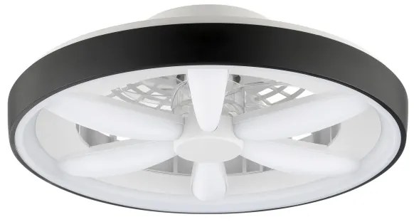 Brilliant - LED RGBW Stropný ventilátor so svetlom GAIANO LED/48W/230V čierna +DO