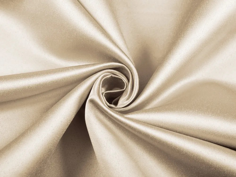 Biante Saténový záves LUX-016 Latte 140x180 cm
