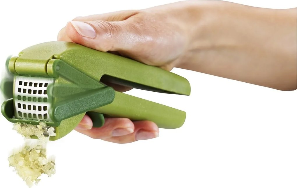 Ručný lis na cesnak CleanForce zelený