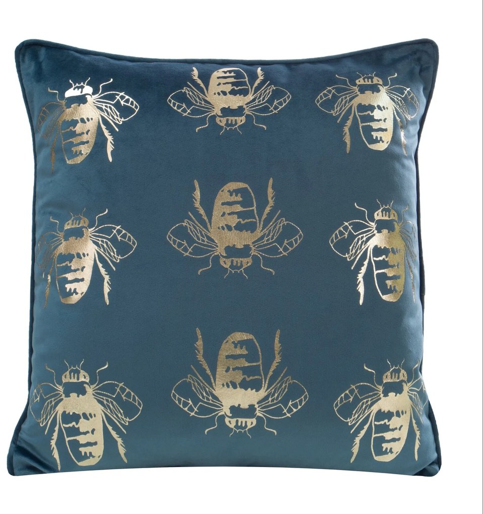 DEKORAČNÁ OBLIEČKA NA VANKÚŠ BLINK15 45X45 CM MODRÁ