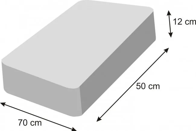 Obdĺžnikový matrac M tmavo hnedý