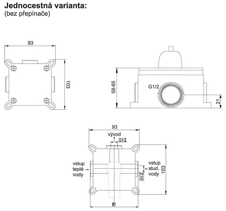 Mereo, Podomietková batéria s bidetovou sprchou, Viana, MER-CBE60105BS