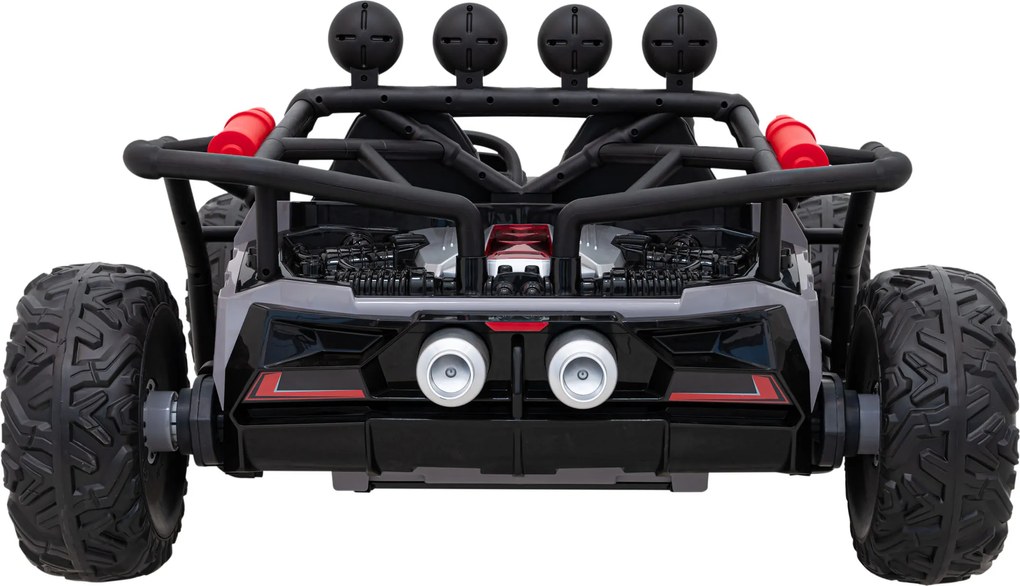 Ramiz Buggy Racing 5 batériové auto pre deti +3. Sivá + motory 2x200W + diaľkové ovládanie + pomalý štart