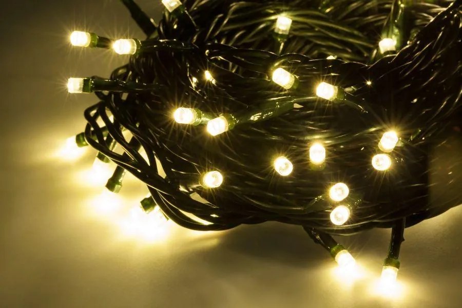 Vianočná reťaz LED vnútorná teplá biela 10m, 230V
