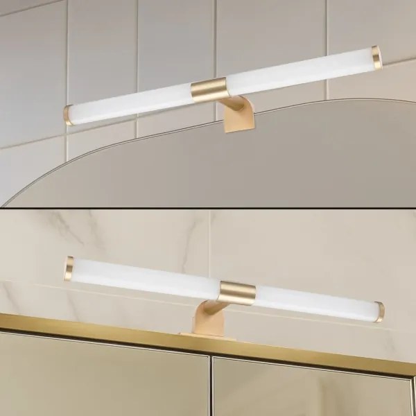 LED Kúpeľňové osvetlenie zrkadla 2v1 APA LED/6W/230V 40 cm IP44 zlaté