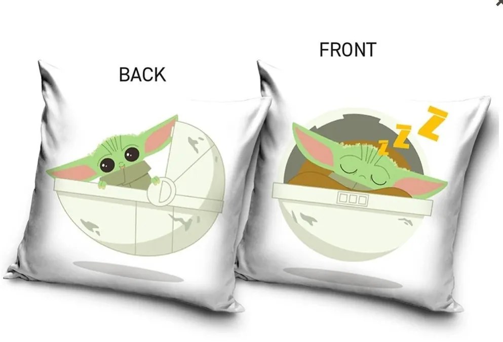 Detský vankúšik Star Wars Baby Yoda 40x40 cm