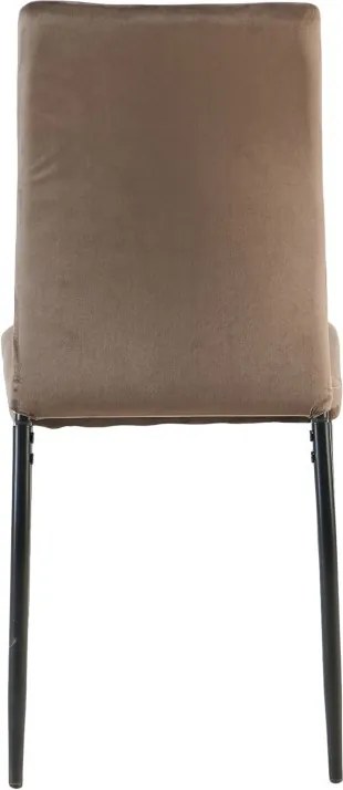 Jedálenská stolička Mette, hnedá látka